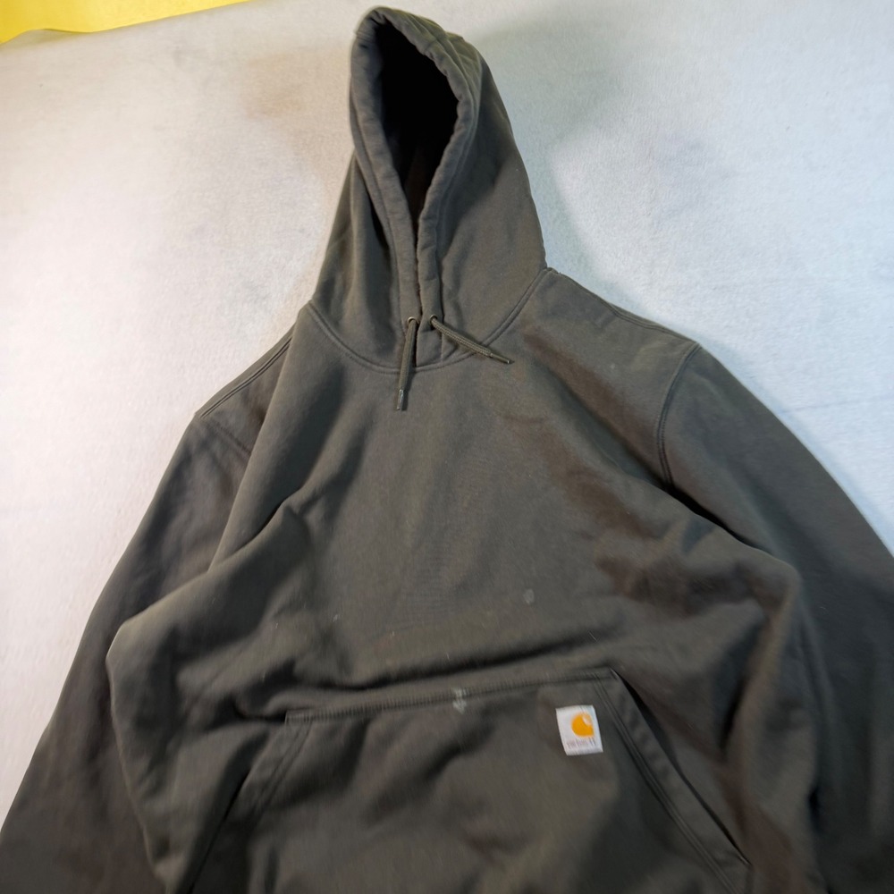 Carhartt Mens Rain Defender Loose‎ Fit Hoodie Dark Gray Sweatshirt L 100615